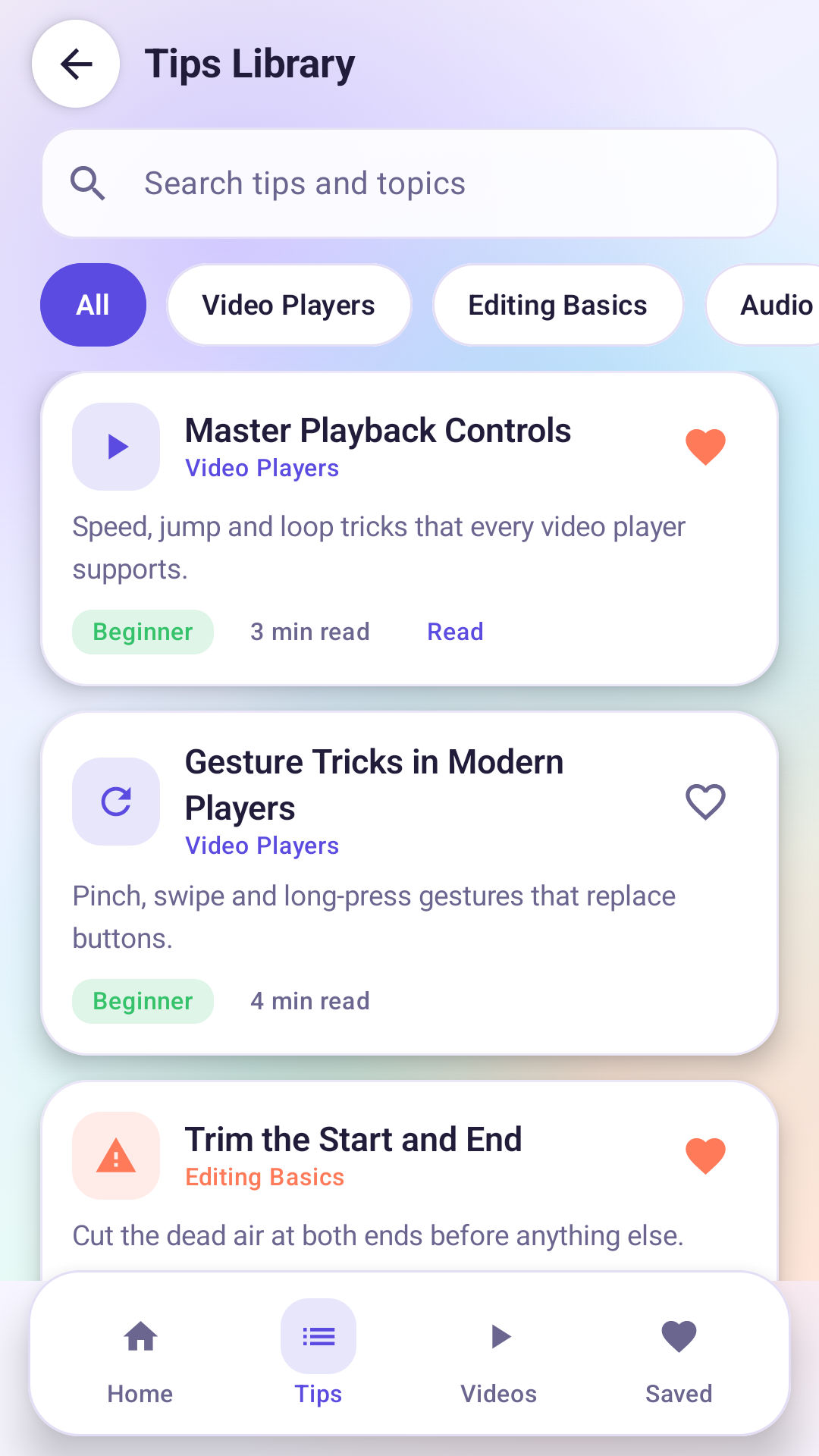 Tips library